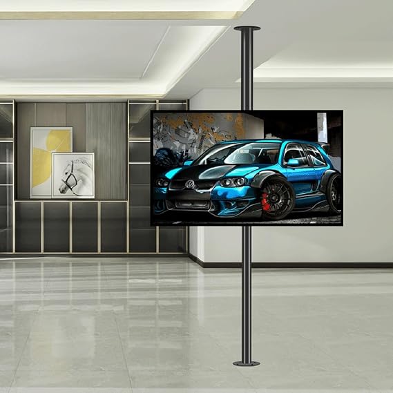 Adjustable Tilt Swivel TV Ceiling Mount - LCD TV 360 Degree Rotating Frame Floor Stand Partition Wall Rotating Rack Rotating TV Cabinet Rotating Base, Fits 32-75inch LED Screen Display ( Size : 200-29