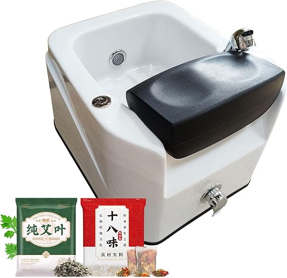 Pedicure Foot Spa, Foot Massager Acrylic Massage Footbath with Automatic Water Pump,Feet spa Tub Colorful Light Surfing Hot and Cold Adjustment,Portable Pedicure Bowl, With 60PCS foot bath bags I