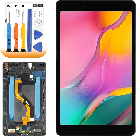 for Samsung Galaxy Tab A 8.0 2019 Screen Replacement for Samsung Tab A 8.0 SM-T290 LCD Display SM-T290 LCD Digitizer Touch Screen Wi-Fi Version Assembly Repair Part Black with Frame(Not for T295)