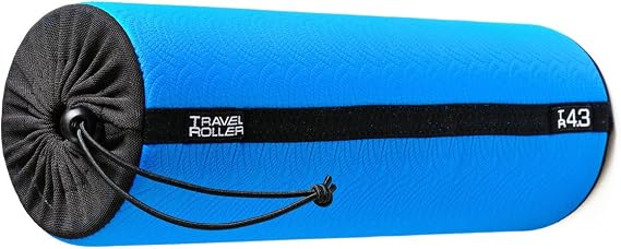 Travel Roller 4.3 Original Foam Roller - Blue, Includes Exersice Poster and Free Online Instructions