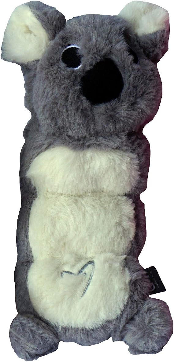 Classic Home Store Gor Pets Hugs Tums Soft Faux Fur Squeaky Puppy Dog Play Toy - Grey Koala (Baby - 30cm)