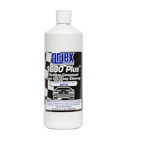 Ardex 1000 Plus Rubbing Compound | Rubbing Compound, Fast Cutting, High Performing, Superior Cutting Power | Designed for All Automotive finishes; Silica Free, 32 oz | Made in USA