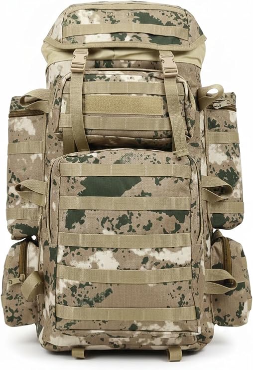 Taktik Dağcı Hedef Sırt Çantası 110L – Cordura 1000D, Alüminyum Destekli, Suya Dayanıklı, Ortopedik Sırt Sistemli, MOLLE Askeri Kamp Çantası