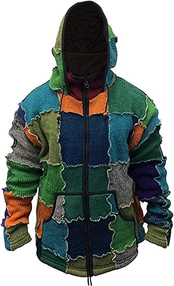 Shopoholic Fashion Mens Pixie Wool Outstich Jacket