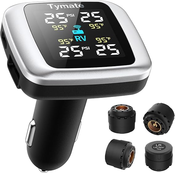 Tymate TM7 RV Tire Pressure Monitoring System, TPMS Set of 4 Sensors