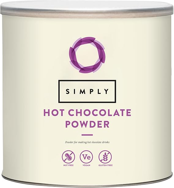 Simply Hot Chocolate Powder, Dairy Free Powder for Smooth & Creamy Hot Chocolate, Nut Free & Vegan (2kg)