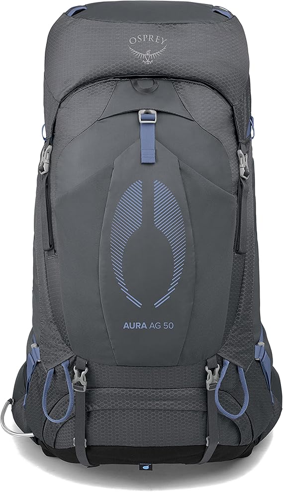 Osprey Aura AG 50L Women's Backpacking Backpack, Gray WXS-S