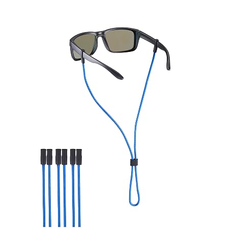 Sunglass Strap, Eyeglasses String Holder Straps Cord, 3pcs Premium Eyeglass Chains, Leash Eyewear Retainer and Glasses Strap for Men Women kids - Sunglasses Lanyard Rope Neck Retainer(3pcs Blue)