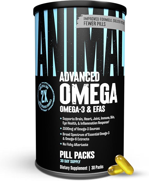 Animal Advanced Omega 3 Fish Oil Supplement for Men & Women | 30 Pill Packs
