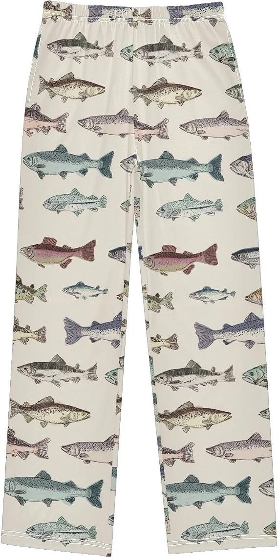 Pajama Pants Sleep Pants Lounge Bottoms 6-14Y