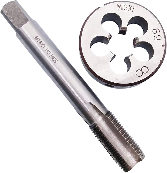 HSS M13 x 1mm Tap and M13 x 1.0mm Die Metric Thread Right Hand