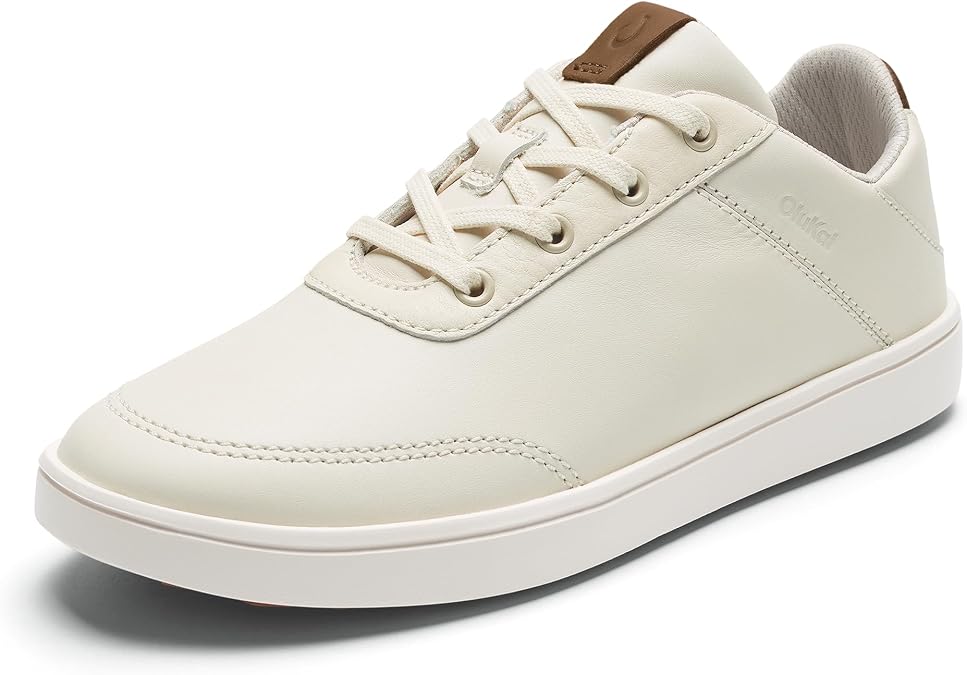 OluKai Puakea Women's Waterproof Leather Golf Shoes, Lace-Up Design
