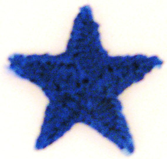 Blue Star Iron-on Patch 3/4" inch ~