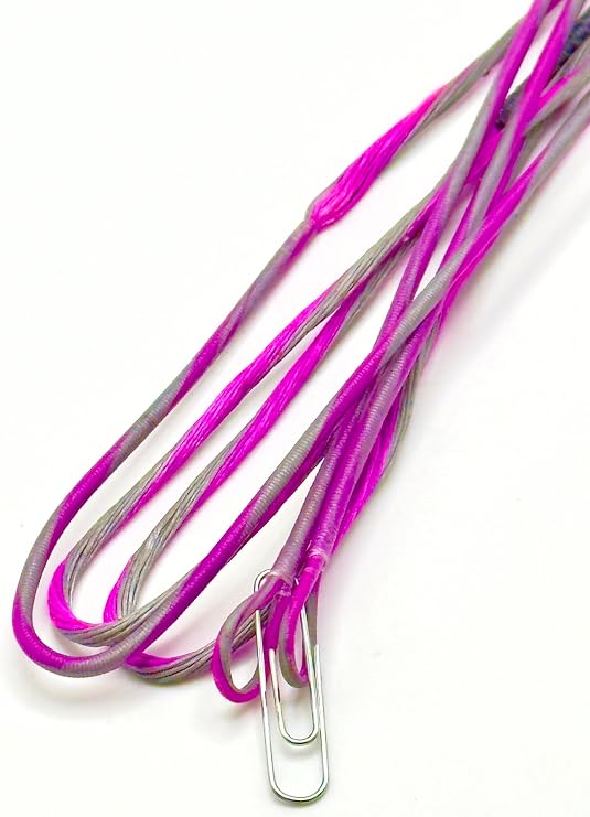 Genesis String & Cable Replacement Bowstring Set - Flo. Purple & Silver