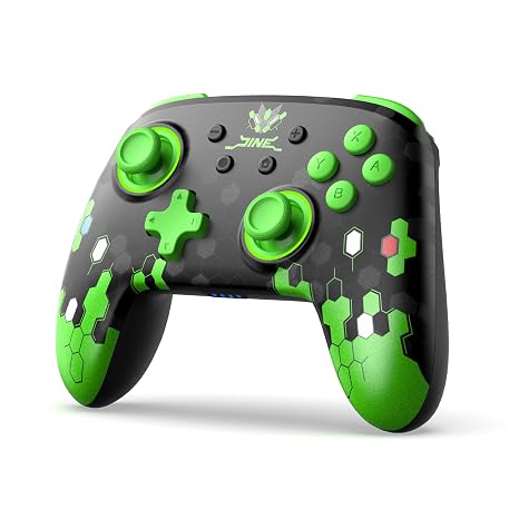 IINE Pro Controller for Switch 1 & 2, Wireless Gamepad with NFC Support, Adjustable Vibration & Turbo Mode, RGB Light, Wake-Up Function, Turbo Pro Controller
