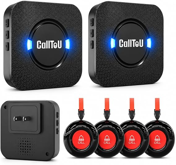 CallToU Bell Call Button for Elderly Wireless Caregiver Pager Alert System