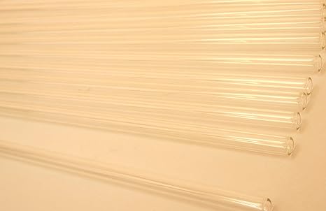 Pack of 10 Glass Tubing, 12 Inch Long, Borosilicate Glass Tube, Out Diameter 4 mm, Inner Diameter 2 mm.