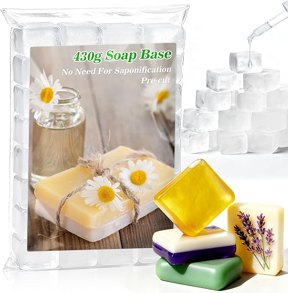 Sukh Clear Glycerin Soap Base 14.8oz - Natural Vegetable Melt and Pour Soap