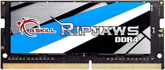 G.SKILL Ripjaws DDR4 SO-DIMM Series DDR4 RAM 16GB (1x16GB) 3200MT/s CL22-22-22-52 1.20V Unbuffered Non-ECC Notebook/Laptop Memory SO-DIMM (F4-3200C22S-16GRS)