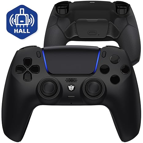 HEXGAMING RIVAL Wireless Controller Compatible with ps5, Black