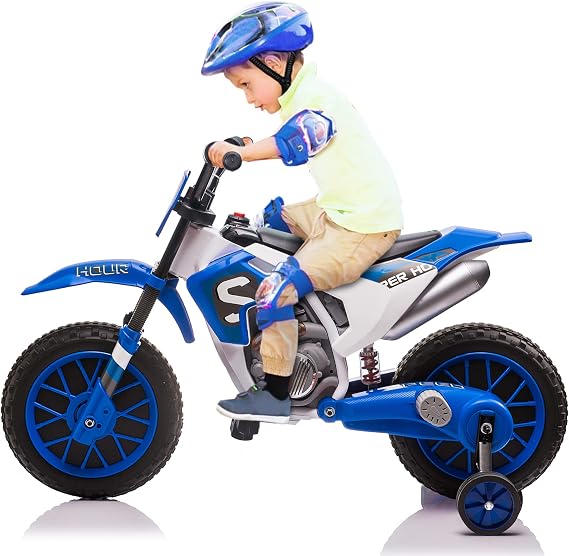 TOBBI Kids Dirt Bike 12V Electric Motorcycle Ride on Toys