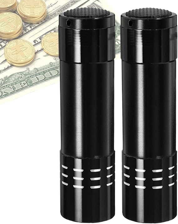 Secret Storage 2 Pieces Flashlight Shape Secret Compartment for Cash | Small Fake Flashlight for Jewelry Cash and Valuables, Discreet Safe Container for Money Hiding and Secure