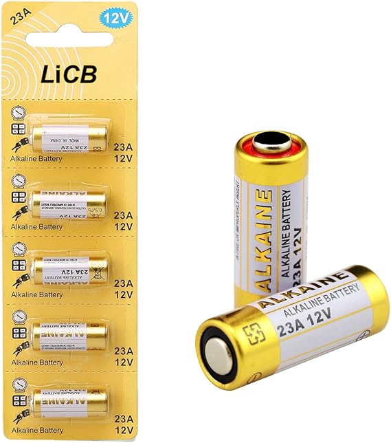 LiCB A23 23A 12V Alkaline Battery (5-Pack)
