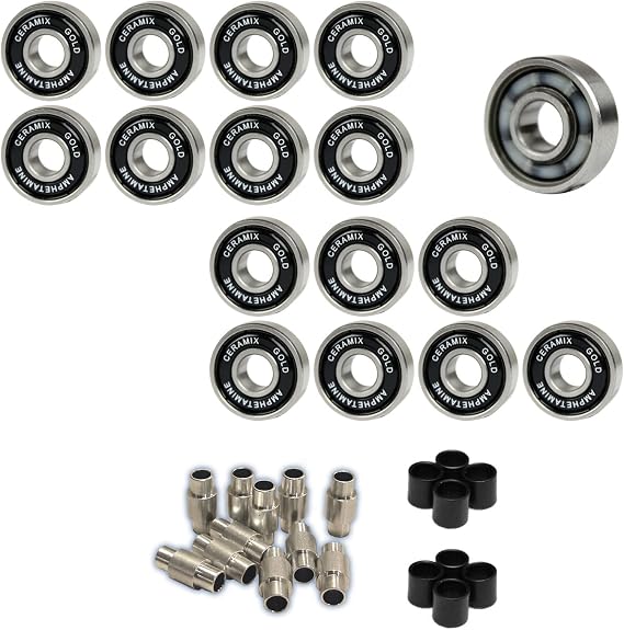 Amphetamine Roller Hockey Bearings Inline Skate Speed KIT Ceramic Gold