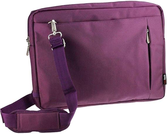 Navitech Purple Sleek Water Resistant Travel Bag - Compatible with GOnavidio 17.5" Portable DVD Player