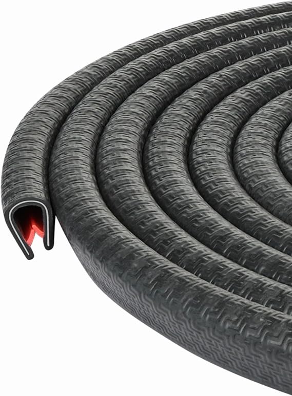 Edge Trim Black Medium, Fits Edge up to 0.15 inch, Length 16 Feet (5 Meter)