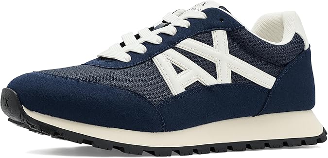 Armani Exchange Men's Essential Drop Mesh Details Trainers