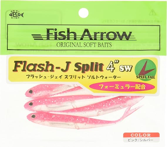 Fish Arrow Flash-J Split SW 4" (5 adet/paket) #101 Pink/Silver Olta