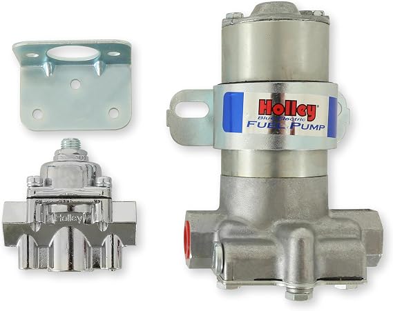 Holley 12-802-1 110 GPH Blue Electric Fuel Pump With Regulator