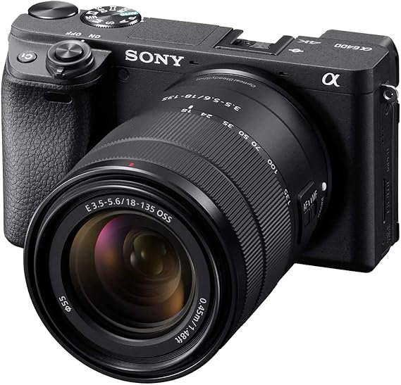 Sony Alpha a6400 Mirrorless Camera with 18-135mm Lens Black