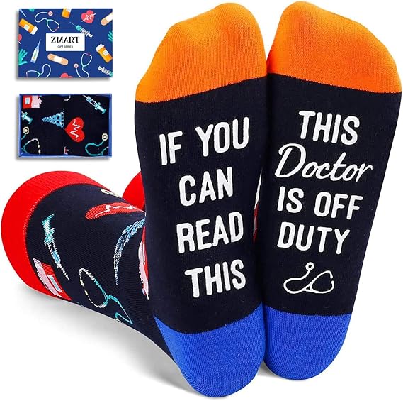Zmart Appreciation Gifts for Men Dad - Socks for Doctor Bus Driver Teacher