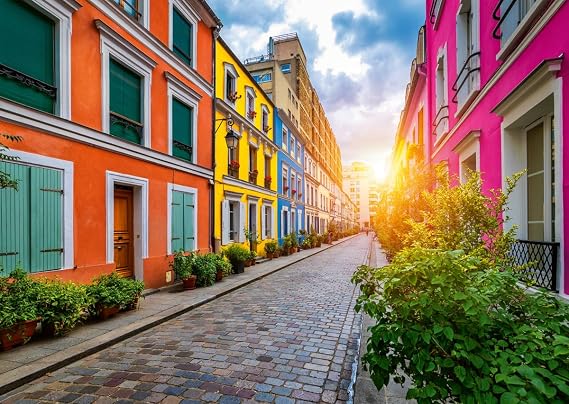 Wonder Forge Rue Cremieux Paris 1000 Piece Jigsaw Puzzle for Adults | Unique, Perfectly-Fitting Pieces | Fun, Vibrant Imagery |