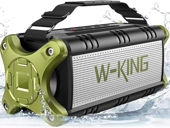 W-KING Bluetooth Speaker Wireless, 90W Max Loud Portable Outdoor Speaker
