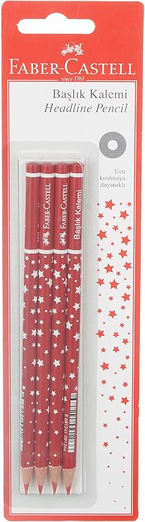 Faber-Castell Başlık Kalemi Yıldız Kırmızı