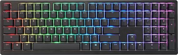 Ducky Zero 6108 Classic Black Hotswap Bluetooth RGB Mechanical Keyboard - Cherry MX2A Blue