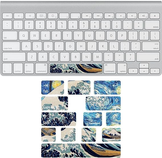 Keyboard Stickers Set English UK Replacement Non Transparent Stickers with Letters for Standard Keyboard Laptop Keyboard