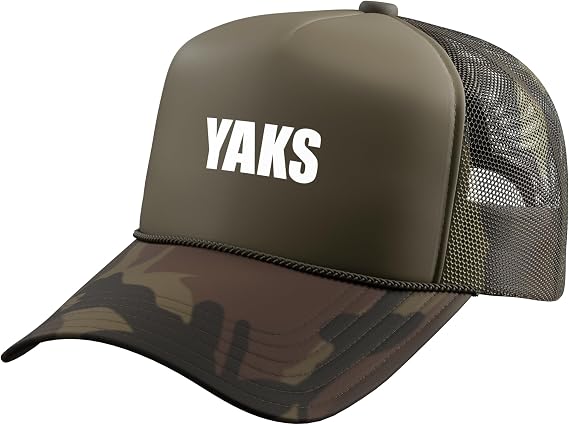 Yaks Trucker Hat with Adjustable Mesh Back
