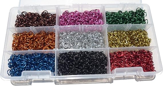 Jeweler Starter Kit Jump Rings Anodized Aluminum 3/16 18g American Chainmail