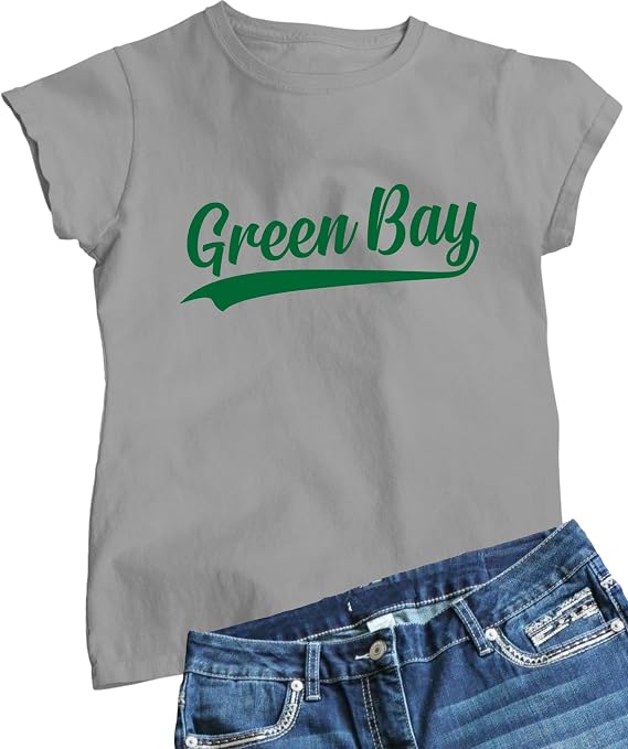 Go All Out City of Green Bay Wisconsin Pride Fashion Script Mens Women Youth T-Shirt