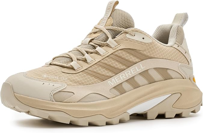 Merrell Women's Moab Speed 2 Gore-Tex Hiking Shoe, Khaki, 6