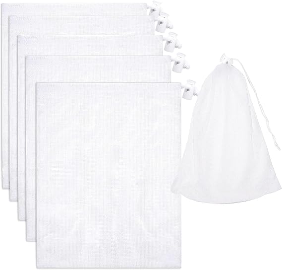 6PC Pool Fine Mesh Filter Bags for Leaf Vacuum Pool Cleaners, Pool Supply