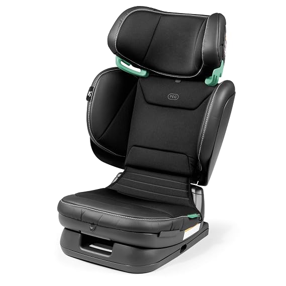 PEG Viaggio Flex 120 High Back Folding Booster, Licorice (Black)