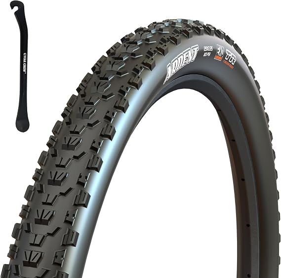 Ardent Mountain Bike Tire - 26" 27.5" & 29" - Bundle with Cycle Crew Tire Lever