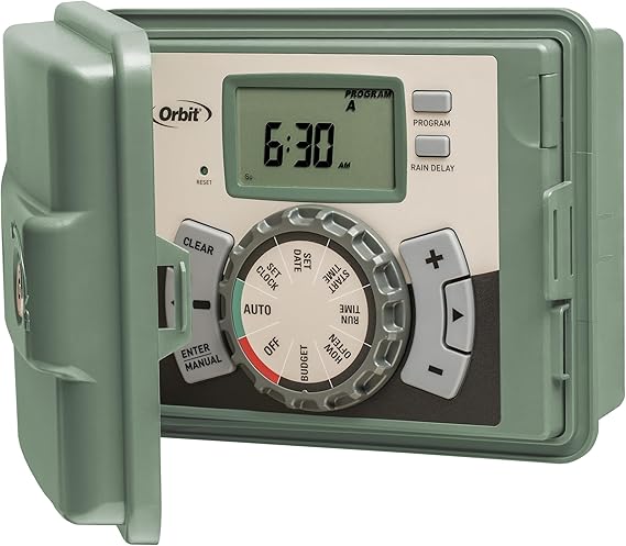 Orbit 6 Station Indoor or Outdoor Irrigation Controller, Tri-Lingual