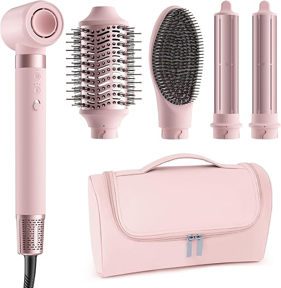 MESCOMB 5 in 1 Hot Air Styler Wrap for Fast Drying, Straightening,Curling