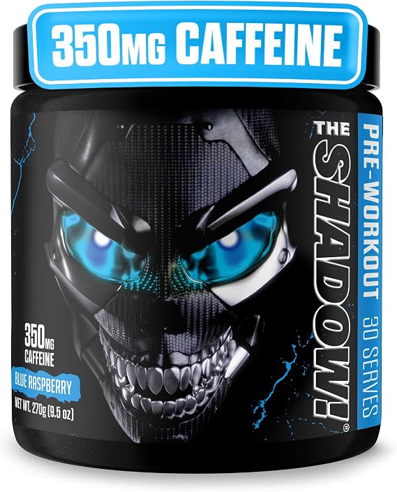 JNX SPORTS The Shadow! Strong Pre Workout, High Stim, Blue Raspberry
